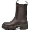 IF FASHION Stivali Stivaletti Anfibi Scarpe Chelsea da Donna Platform 901 Testa di moro N.40