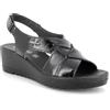 ENVAL SOFT Sandali colore nero con zeppa in pelle da donna 40 EU