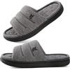 VeraCosy Pantofole Uomo Punta Aperta schiuma memory scarpe casa interno | Memory Foam, Lavabile in Lavatrice, Traspirante, Uso Interno ed Esterno, Antiscivolo, Resistente, Regalo