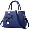 wocharm Borsa a tracolla da donna in pelle PU, borsa con manico superiore, borsa da donna alla moda per casual e lavoro, Blu reale