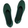 Frank Mully Ballerine Piatte Slip-on in Maglia da Donna - Décolleté con Punta Rotonda, Verde, 39 EU