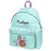 Pusheen the Cat Pusheen - licenza ufficiale - Zaino Americano per la scuola e il tempo libero - 21 Litri - Celeste Rosa - con pratica tasca frontale con zip - Misure 31x43x24cm- Sistema Air Swap