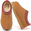 Meik Mangni Pantofole Donna Uomo Inverno Scarponi da Neve in Pelle Unisex-Adulto Caldi Ciabatte da Casa Antiscivolo,35-44 EU