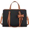 NEWHEY Borsa Università Donna in Pelle PU - Grande Borsa Lavoro e Porta PC 15.6 Pollici - Tote Bag a Spalla e Tracolla
