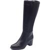 Igi&Co 4695300 Vitello Nero Stivali con Tacco per Donna in Pelle ed Elastico