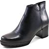 Cinzia Soft PQ6501769-S - Stivaletti con Tacco Medio Donna in Pelle