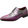 omcam Scarpe Oxford Eleganti da Uomo, Allacciate, Confortevoli, Casual, Multicolore, per Ufficio, Passeggio Quotidiano E Guida