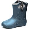 Ladeheid Stivali da Pioggia Ultraleggeri per Bambini e Bambine con Fodera Termica, Stivali Antiscivolo, Scarpe da Pioggia LA-CA-Frog245