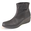 Cinzia Soft IR9078 Stivaletti Donna Linea Comoda Nero E Testa di Moro