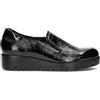 Callaghan 89878 Mocassini Scarpe Donna Naplak Di Vera Pelle Nero Zeppa Cm 4, 40