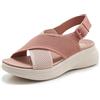 Meik Mangni Sandali Ortopedici Donna Arch Fit Scarpe Aperte Sandalo Leggera Sandali da Passeggio Piattaforma,Rosa,38 EU