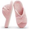 Chantomoo Pantofole per Donna Memory Foam Casa Camera da Letto Velluto a Coste Fiocco Ciabatte Trasversali Scarpe Comode Pantofole Regalo alla Moda