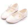 TangDao Scarpe da Bambina Mary Jane di Pelle Scarpe Principessa da Ragazza con Fiocco Perle Ballerine Eleganti da Ragazza