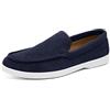 JokeLomple Mocassini da Uomo in Pelle Scamosciata, Scarpe Casual Classiche, Scarpe Basse comode da Guida, Pantofole Leggere, Scarpe da Barca