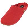 HAFLINGER Everest Fundus pantofole di feltro in un design semplice rubino, taglia 45