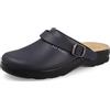 Fly Flot Ciabatta Donna con Tomaia Pelle Liscia, Cinturino Regolabile, Sottopiede Antishock, 42 EU
