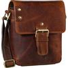 STILORD "Alessio" Borsello tracolla uomo in pelle vintage per Tablet da 8,4 pollici Messenger piccola in cuoio vero resistente Borsa viaggio Colore:florida - marrone