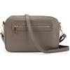 Mauro Pelletteria Borsetta Tracolla Donna Media con Due Scomparti, Borsetta Donna Vera Pelle Made in Italy con Tracolla Regolabile e Tasca Anteriore, Borsa Donna Tracolla, Modello Grace,Taupe