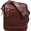 STILORD "Pepe" Borsa uomo piccola in pelle Borsello a tracolla vintage in vera pelle Borsellino Borsa con cerniera Borsetta Colore:espresso - marrone