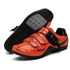 Hixingo Scarpe da Ciclismo Uomo Donna Strada e MTB Bike, Mountain Bicicletta Traspiranti Scarpe da Equitazione con Suola in Gomma, 36-47 EU (Rosso,41)
