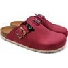 Zeffirino Suerte Meravigliosi Sabot Donna in Pelle, Eleganti Zoccoli Chiusi Davanti, Ciabatte Estive e Invernali in Cuoio (Lampone, Sistema Taglie Calzature EU, Adulto, Donna, Numero, Media, 39)