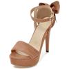 LarDorLin Donna Tacco a Spillos Estate Plateau Sandals Semplici