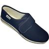 EMANUELA PANTOFOLE Emanuela scarpe pantofole uomo estive in tela con strappo pianta comoda - Made in Italy originale (blu, Sistema Taglie Calzature EU, Adulto, Uomo, Numero, Media, 45)