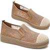 GLAMORA Mocassini Donna Espadrillas Ballerine Slip On Traforate Pizzo Traspiranti Leggeri Elastico Senza Lacci Punta Rinforzata Suola Antiscivolo Comode Scarpe Estate