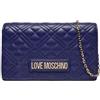 Love Moschino pochette con tracolla - Blu