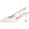 Nero Giardini E307080DE Décolleté Donna in Pelle - Bianco 36 EU
