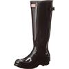 Hunter - Original Back Adjustable Gloss, Stivale da donna, Nero (Black), 38