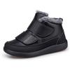 ENEN Stivali da Neve Impermeabili Donna Uomo 36-47, Stivali da Donna Invernali in Peluche con Suole Antiscivolo Caldo per Invernali Outdoor Trekking Montagna (XR128 Nero,43)
