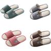 Teceyfeet Set di Ciabatte Ospiti,4 Paia Pantofole Ospiti Antiscivolo Lavabili Pantofole Aperte Sulla Punta Confortevole Pantofole per Donna Uomo Casa Hotel Spa Matrimonio Famiglia Viaggio，4 Taglie