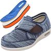 Möge Scarpe Comode Anziani Scarpa Uomo Scarpe Uomo Pianta Larga Scarpe Uomo con Strappo Estive(Light Blue,44.5 EU)