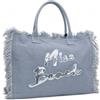 Miss Beach - Borsa da Spiaggia Con Chiusura Zip per Vacanze, Borsa Mare | 29 Litri di Volume - Tracolla in Tela, borsa da picnic in Tela