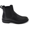 Malu Shoes Beatles Uomo Stivaletto Elastico Vera Pelle Nero Collo Alto Fondo Vero Cuoio Made in Italy Handmade (43 EU)