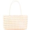 EWUHYFP Borsa Uncinetto Borsa da basket dal design cavo di arrivo for le donne Borse a tracolla tessute for vacanze al mare versatile casual quotidiana(Beige)