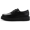 T.U.K Anarchic Creeper Scarpe in Pelle per Uomo e Donna - Scarpe Gothic e Punk Rock - Creeper da Bordello - Scarpe con Zeppa Stringate