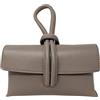 Chicca Borse Borsetta Pochette da Donna in Pelle Dollaro (Fango)