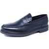 Evoga Mocassini Uomo Class Vera Pelle Vitello Calzature Scarpe Eleganti Blu Nero (Blu, Numeric_43)