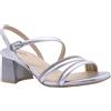 Nero Giardini E513280D Sandali Donna in Pelle - Argento 37 EU