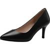 Jamron Donna Vera Pelle 7CM Tacchi a Spillo Elegante Decolletè Scarpe a Punta Scarpe da Ufficio Nero SN602C015-2 EU39.5