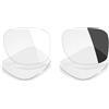 Mryok 2 paia di lenti di ricambio compatibili con Ray-Ban Meta Wayfarer RW4006 50 mm - Opzioni