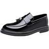 sekiueo Scarpe Eleganti da Uomo in Pelle Verniciata con Punta A Punta Suola Morbida Mocassini Casual per Matrimonio Ufficio Lavoro