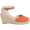 NOESLOMISMO BY DILEMA Espadrillas Donna Zeppa 7 cm in Camoscio - Sandali Chiusi Made in Spain con Cinturino - Scarpe Estive Comode in Juta e Suola in Gomma Antiscivolo