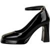 Generico Scarpe Donna Eleganti Punta Chiusa Mary Jane Sandali con Tacco Primavera Classico Eleganti Scarpe Decolte High Heels Slingback Scarpe da Sposa Offerta Stiletto Tacchi a Spillo Scarpe da Abito