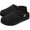 VeraCosy pantofole mocassino schiuma memory,Nero Opaco,44-45 EU