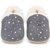 Dotty Fish Pantofole Barefoot in Pelle Scamosciata con Pile, Antiscivolo | Fodera in pile, Suola morbida, Flessibile, Leggero, Punta ampia