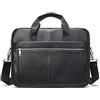 Hebetag Piccola borsa a tracolla in pelle per uomo, per viaggi e affari all'aperto, #32 nero