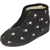 BAWAL Pantofole Isolate Donna Uomo Scarpe in Feltro con Lana Stivaletti Zip Unisex Caldo Inverno 36-46 EU (Grafite, 41)